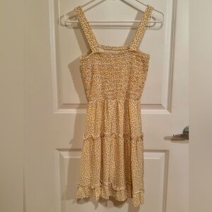 Summer floral ruffle dress